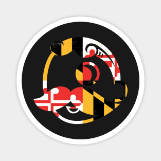 Natty Boh Maryland Flag Left Chest Magnet